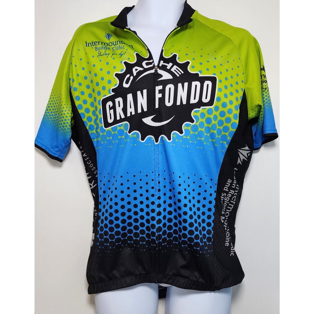 Cache Gran Fondo Cycling Jersey Race Graphic Athletic Biking Size‎ 3XL